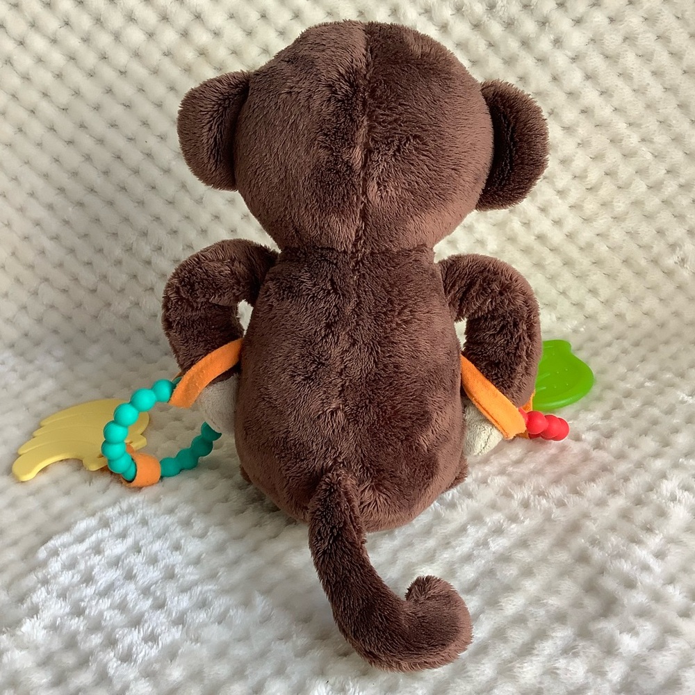 Carters Activity Monkey Plush Rattle and Teether Toy 🐵 - Picture 3 of 7
